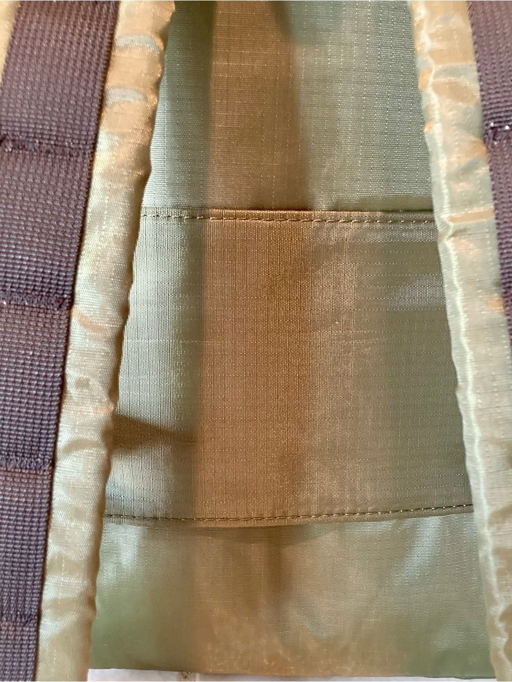 NWT STATE Dark Green Backpack with Blue & Green Zippers and Pink Loop